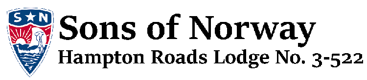 Hampton Roads Sons of Norway - Williamsburg Norge Norsemen Logo
